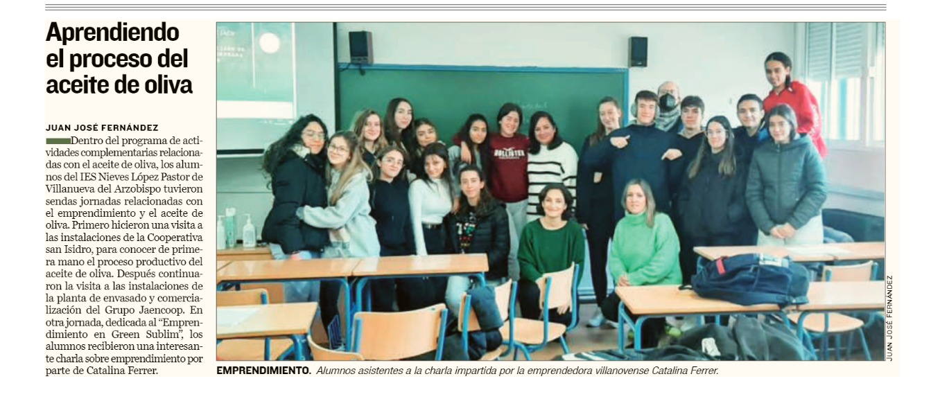 Emprendimiento y aceite de oliva